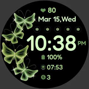 Butterfly Bloom Watch Face screenshot 34