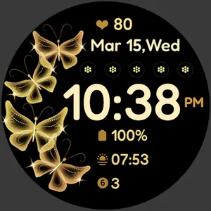 Butterfly Bloom Watch Face screenshot 36