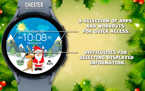 Chester Christmas watch face screenshot 1