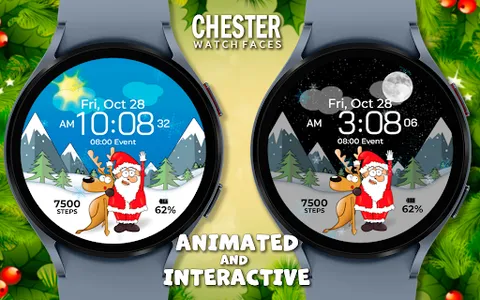 Chester Christmas watch face screenshot 8