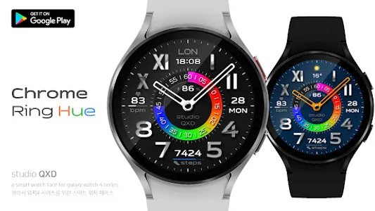 Chrome Ring Hue Watch Face screenshot 5