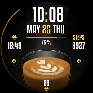 Coffee Time - watch face screenshot 11