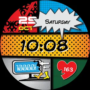 Comic Book Watch Face screenshot 15