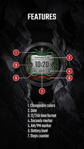 DADAM33 Digital Watch Face screenshot 1