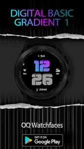 Digital Gradient 1 For Wear OS screenshot 15