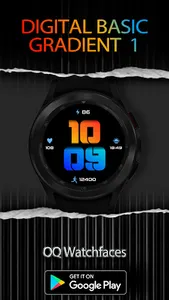 Digital Gradient 1 For Wear OS screenshot 26