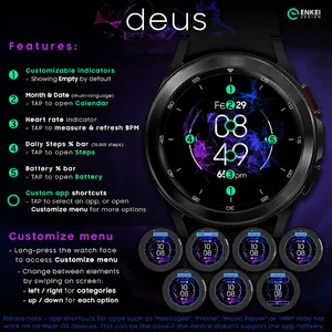 DEUS - animated watch face screenshot 3