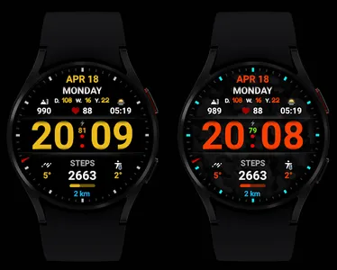 WIN Dgt Super22 MOD watch face screenshot 4