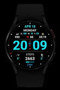 WIN Dgt Super22 MOD watch face screenshot 5