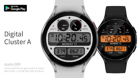 Digital Cluster A Watch Face screenshot 0