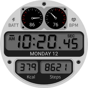 Digital Cluster A Watch Face screenshot 15