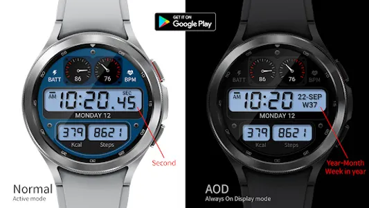 Digital Cluster A Watch Face screenshot 2