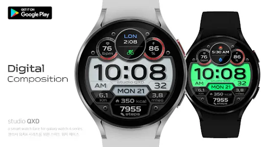 Digital Composition Watch Face screenshot 0