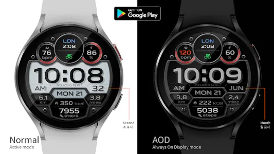Digital Composition Watch Face screenshot 2