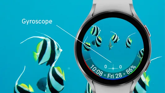 Gyro Animated Watch Face 01 screenshot 1