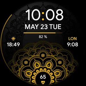 Henna Flower - watch face screenshot 11