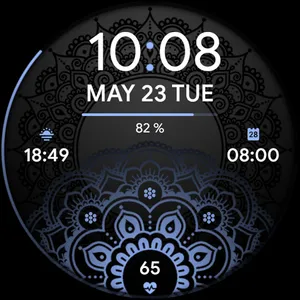 Henna Flower - watch face screenshot 12