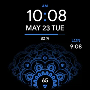 Henna Flower - watch face screenshot 14