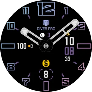 IWF Diver Pro Flat watch face screenshot 24