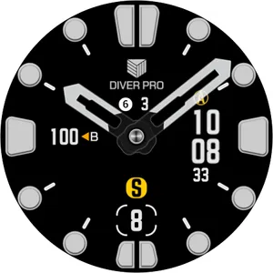 IWF Diver Pro Flat watch face screenshot 25