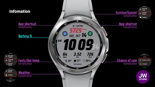 JW058 jwstudio watchface screenshot 8