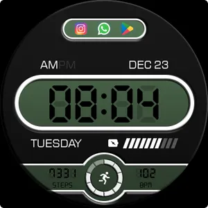 Key WF105 Digital Watch Face screenshot 24