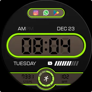 Key WF105 Digital Watch Face screenshot 26
