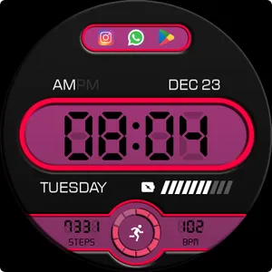 Key WF105 Digital Watch Face screenshot 30