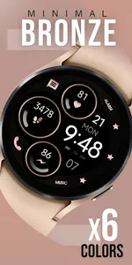 Minimal Bronze Watch Face screenshot 0