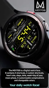 MD170B: Digital watch face screenshot 17