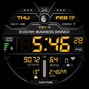 MD170B: Digital watch face screenshot 29