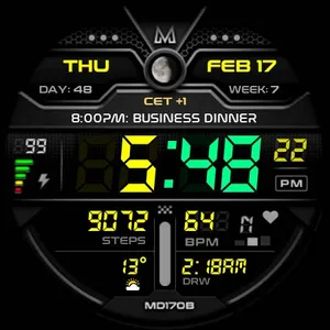 MD170B: Digital watch face screenshot 30