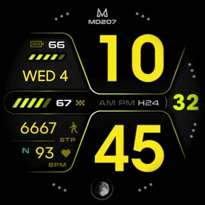 MD207 - Digital watch face screenshot 28