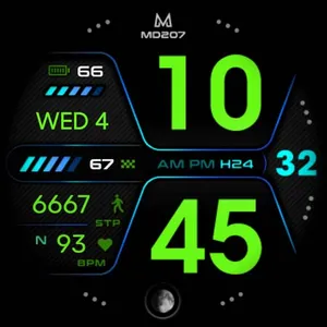 MD207 - Digital watch face screenshot 29