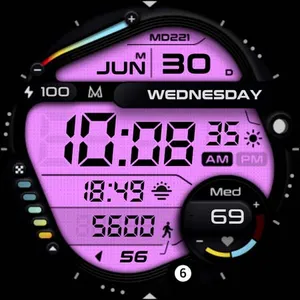 MD221 - Digital watch face screenshot 15