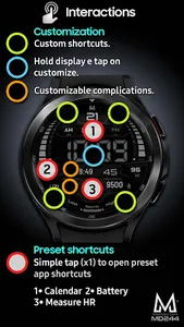 MD244: Digital watch face screenshot 15