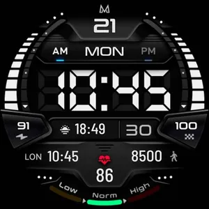 MD244: Digital watch face screenshot 24