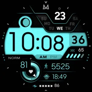 MD255 - Digital watch face screenshot 11