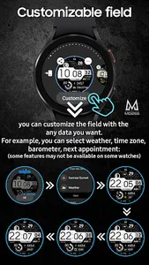 MD255 - Digital watch face screenshot 3