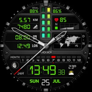 MD301: Analog watch face screenshot 28