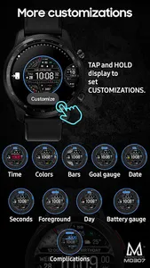 MD307 Digital Watch Face screenshot 23