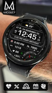 MD327 Digital Watch Face screenshot 0