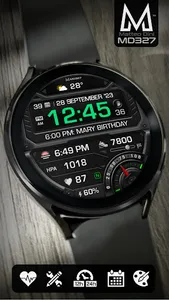 MD327 Digital Watch Face screenshot 4