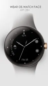Minimal black v22 watch face screenshot 0