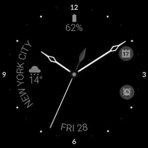 Minimal black v22 watch face screenshot 21