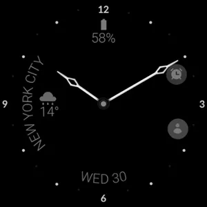 Minimal black v22 watch face screenshot 23