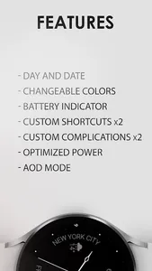 Minimal black v22 watch face screenshot 3