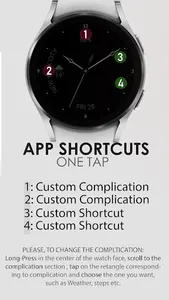 Minimal black v22 watch face screenshot 5