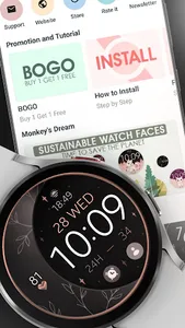 Moon Rose Gold watch face screenshot 11