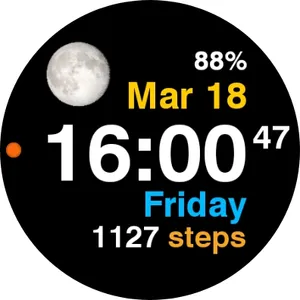 Moon Steps Watch Face screenshot 19